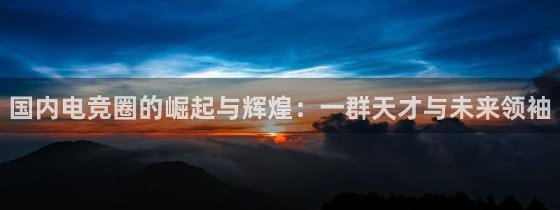 完美电竞app下载：国内电竞圈的崛起与辉煌：一群天才与未来领袖